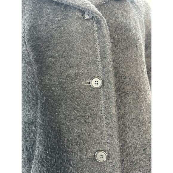 Vintage Studio By Searle Alpaca Coat in Black size medium - Picture 5 of 12